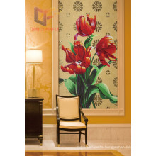 Tulip Picture Crystal Made Art Design Hand Cut Mosaic (CFD41)